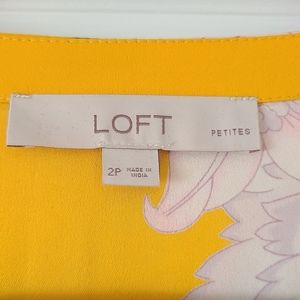 Loft yellow dress